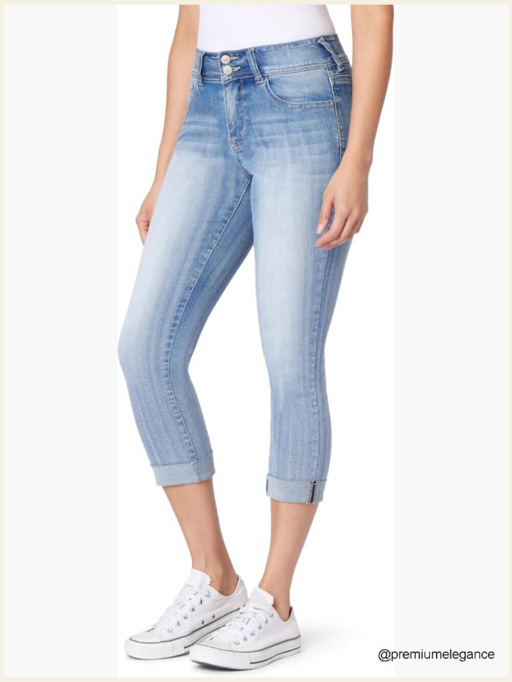 Ultra Crop Mid-Rise Insta Soft Skinny Jeans (Standard and Plus)